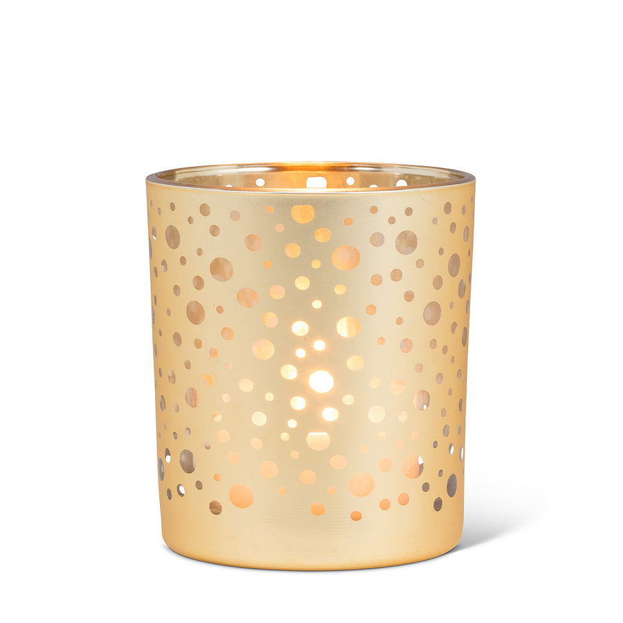 GOLD DOTTED TEALIGHT