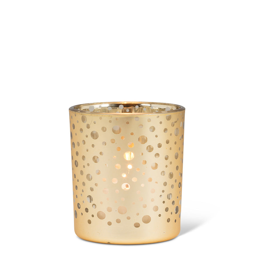 GOLD DOTTED TEALIGHT