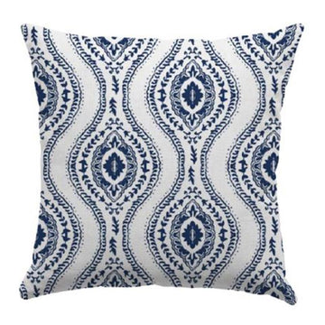 PILLOW OUTDOOR NAVY PAISLEY