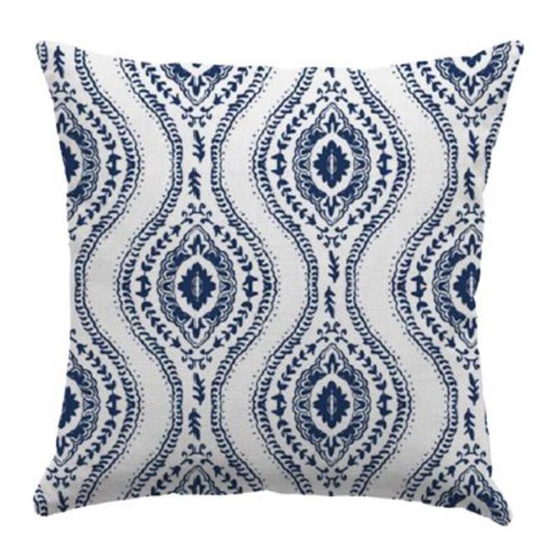 PILLOW OUTDOOR NAVY PAISLEY