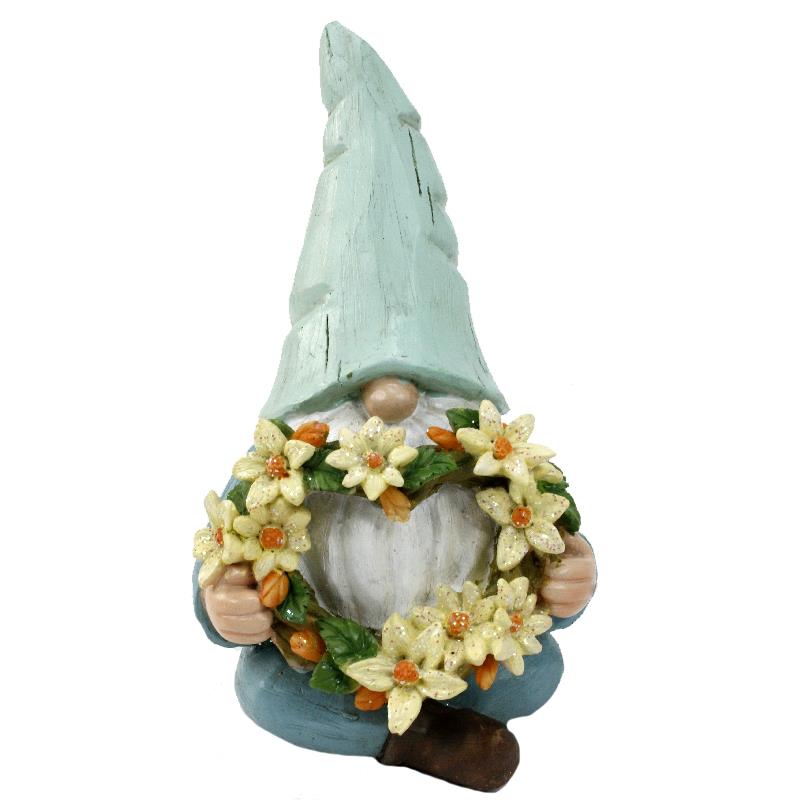 FLORAL WREATH GNOME