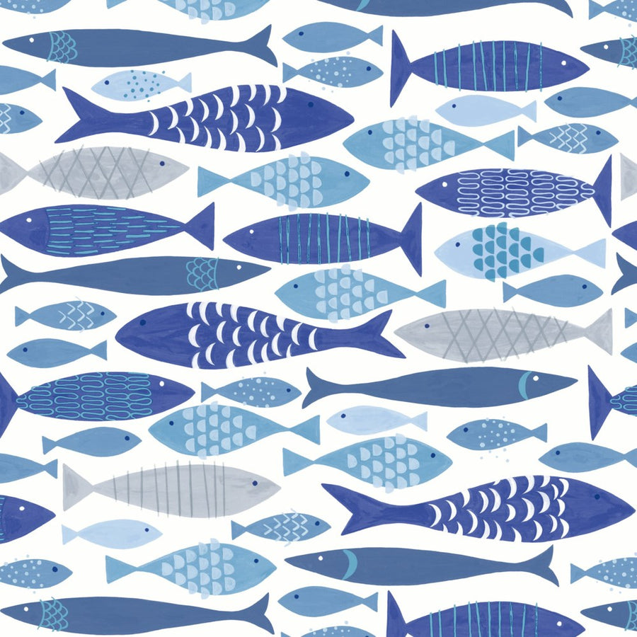 LUNCHEON NAPKIN - SHOAL OF FISH