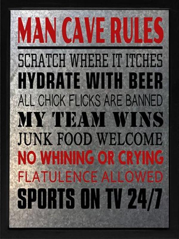 MAN CAVE RULES