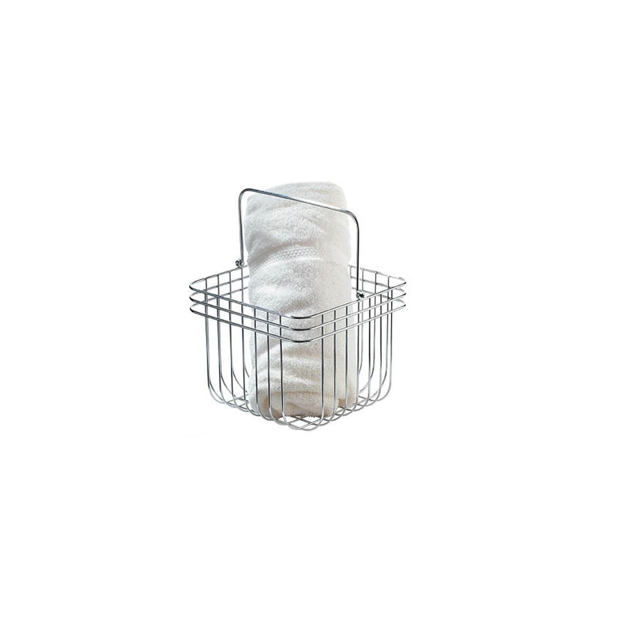CHROME WIRE BASKET - SQUARE