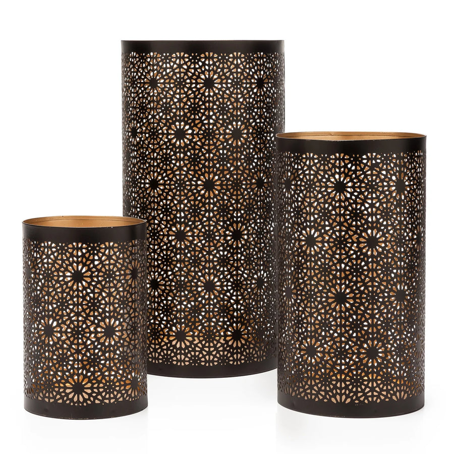 MANDALA HURRICANE CANDLE HOLDER SET