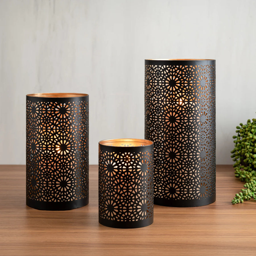 MANDALA HURRICANE CANDLE HOLDER SET