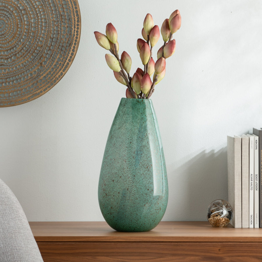 CORA METALLIC BUBBLE TEARDROP VASE