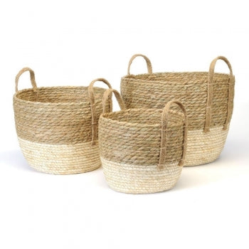 ROUND STRAW BASKET