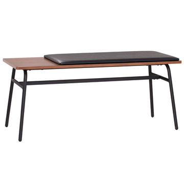 CLARK WALNUT VENEER PADDED BENCH