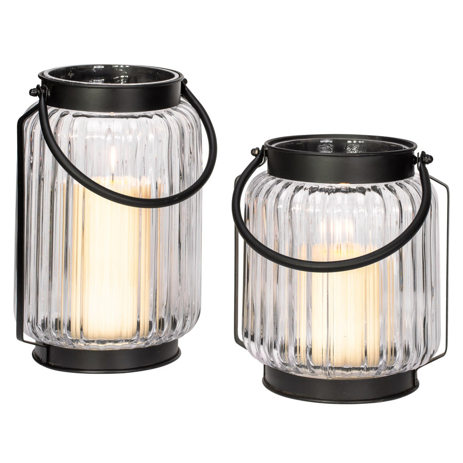 GIBSON RIPPLE GLASS LANTERN