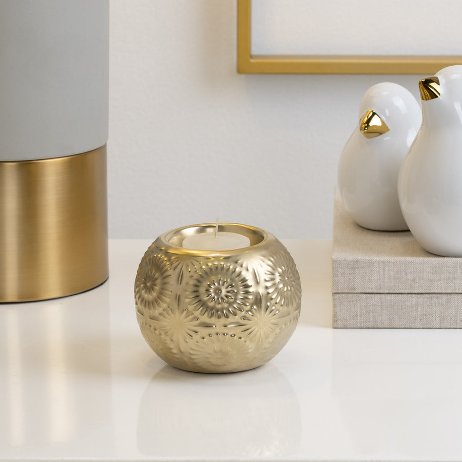 CLARA TEALIGHT - GOLD