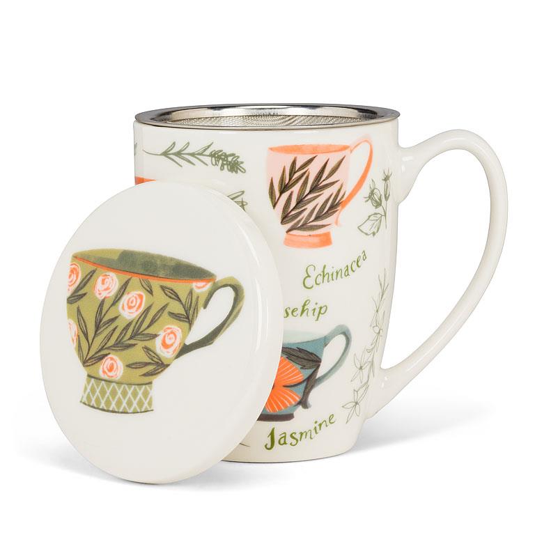 TEA GARDEN MUG/STRAINER