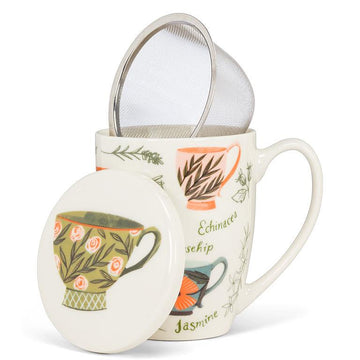 TEA GARDEN MUG/STRAINER