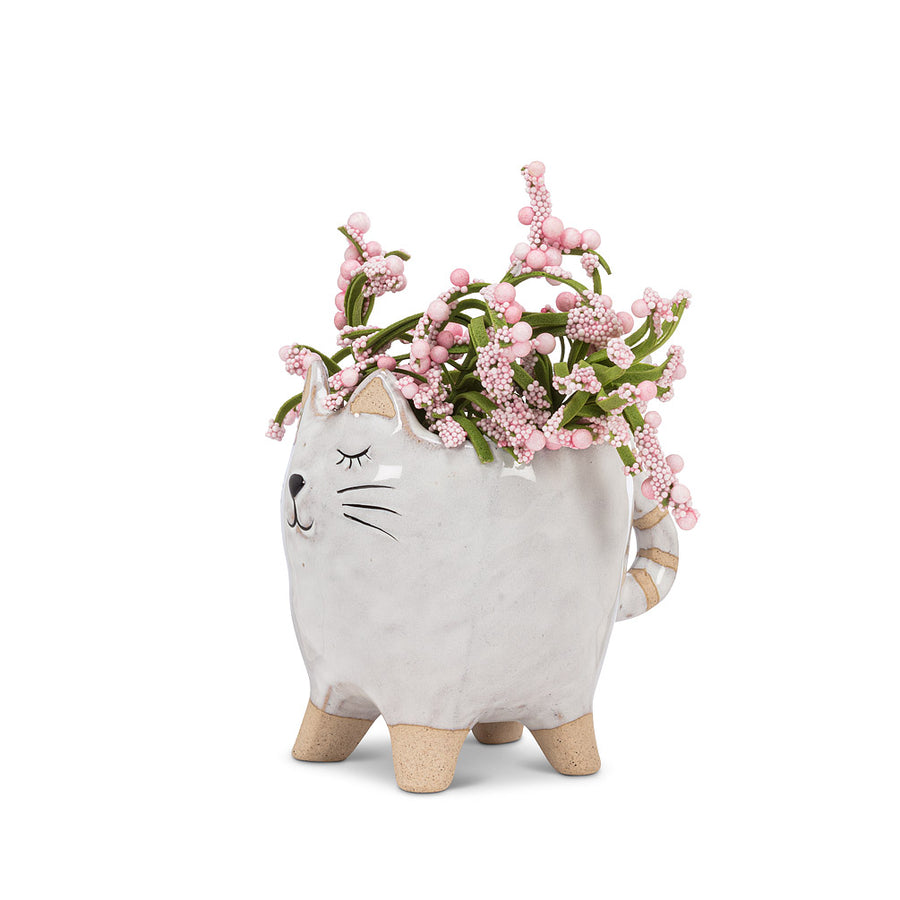 CAT WITH TAIL PLANTER