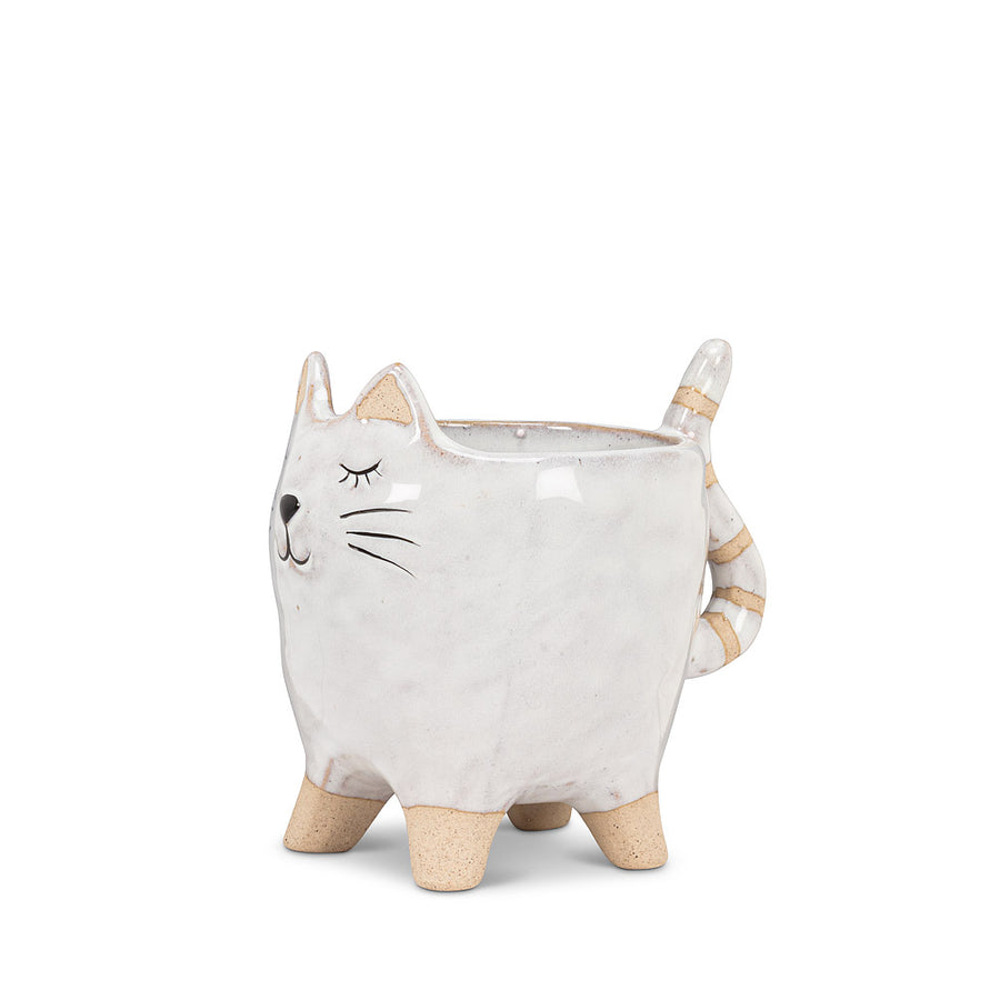 CAT WITH TAIL PLANTER