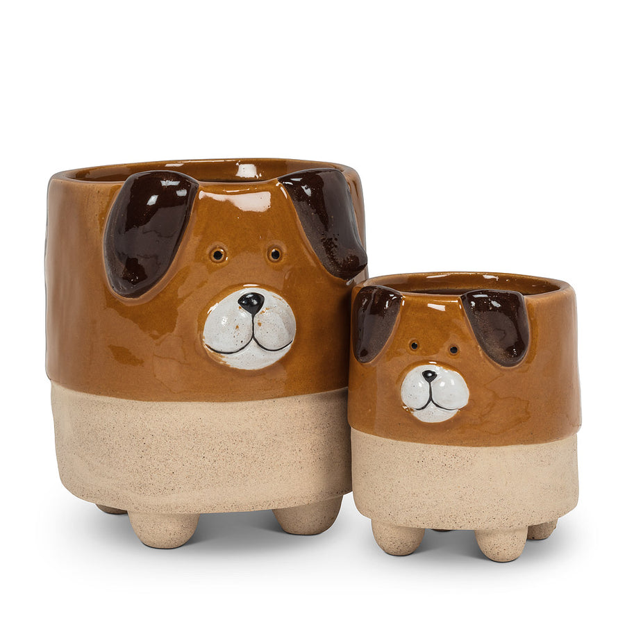 DOG ON LEGS PLANTER