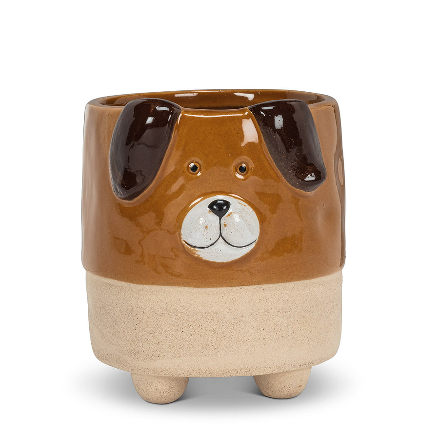 DOG ON LEGS PLANTER