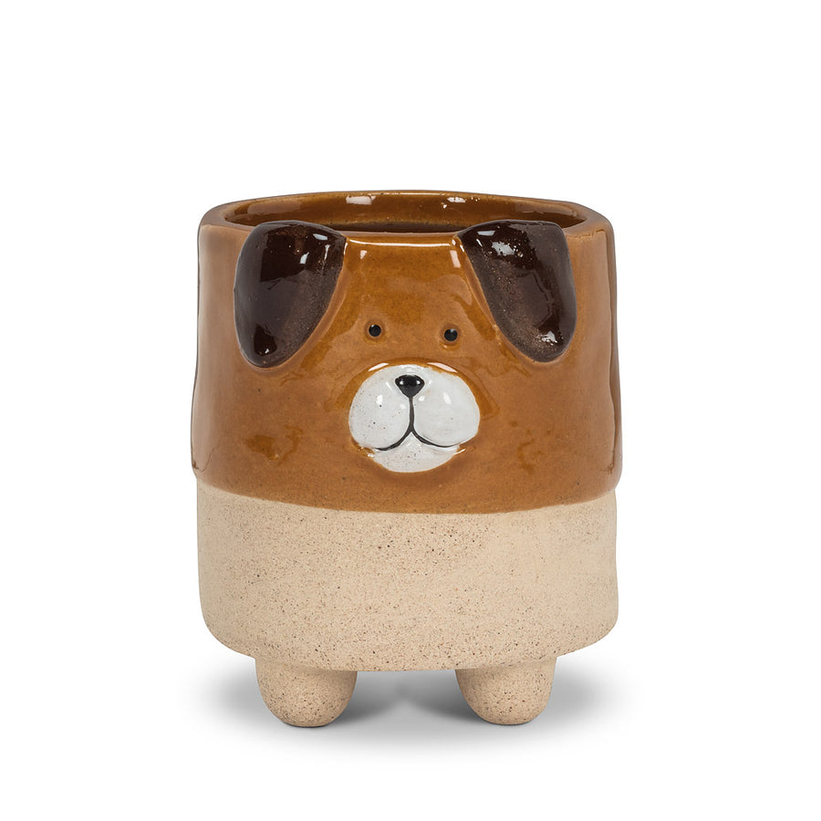 DOG ON LEGS PLANTER
