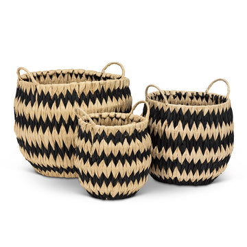 WIDE ZIGZAG BASKET