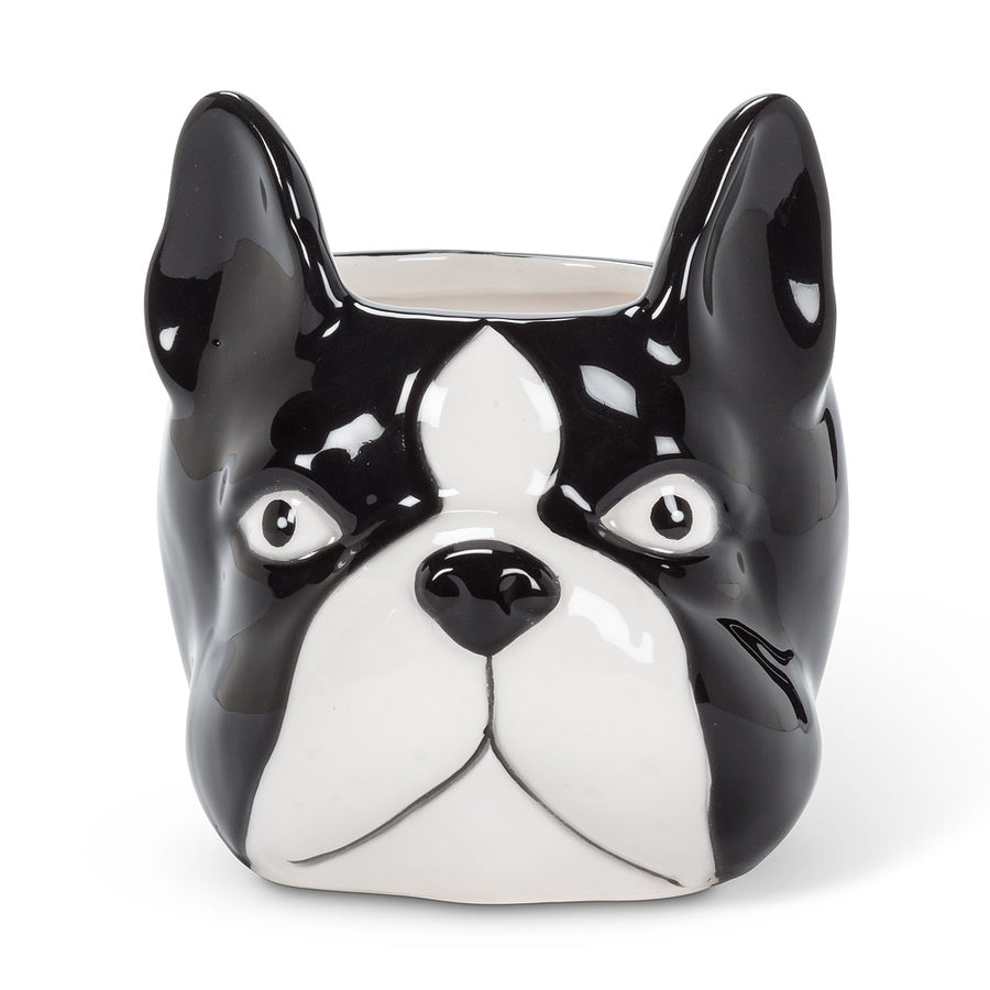 LG DOG HEAD PLANTER