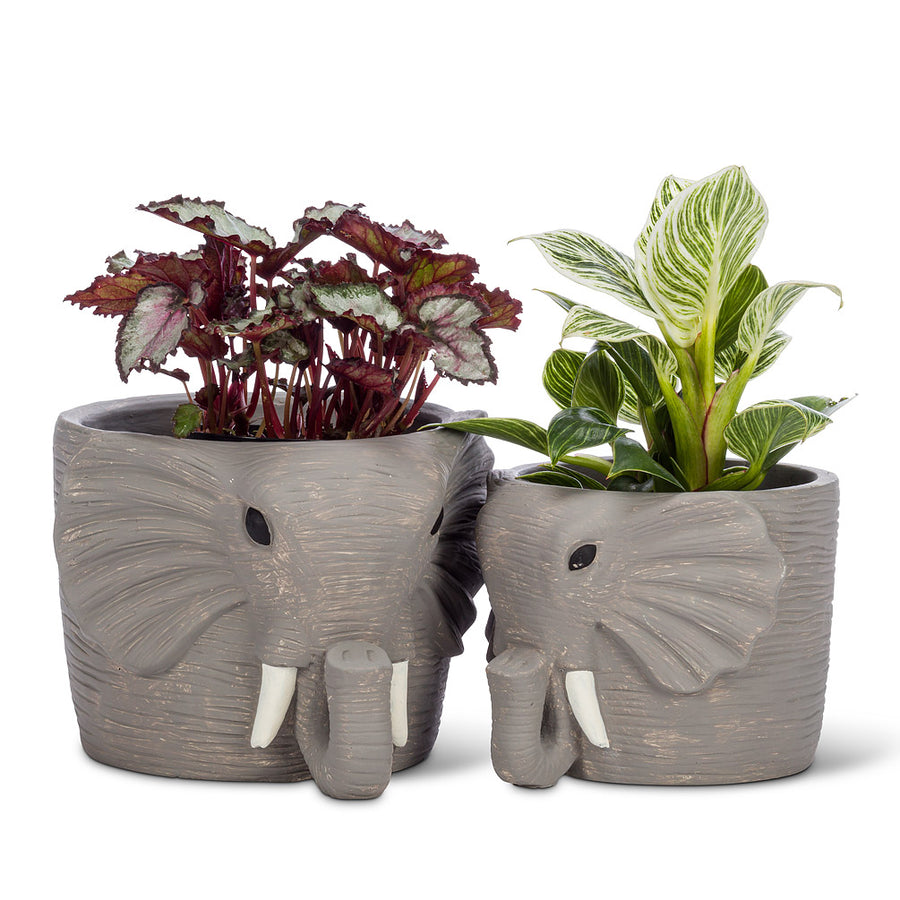 GREY ELEPHANT PLANTER