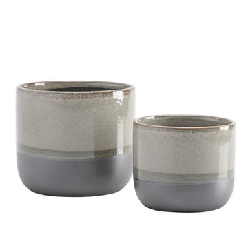 TOLO TWO TONE DROP POT PLANTER