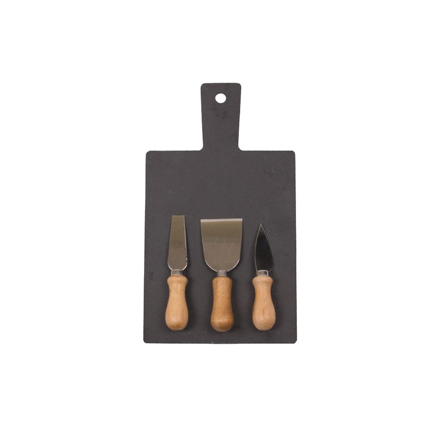 4 PC SLATE/CHEESE KNIFE