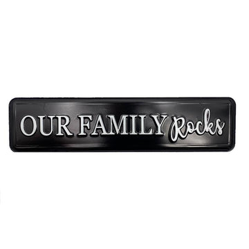 OUR FAMILY ROCKS SIGN