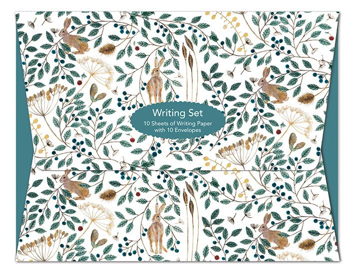 HARES AND BERRIES WRITING SET