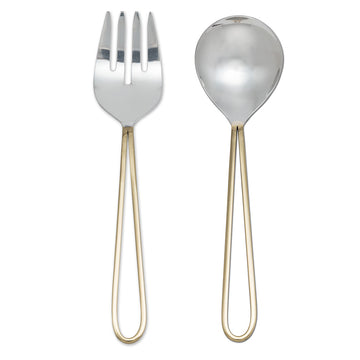LOOP HANDLE SALAD SERVERS