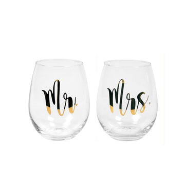 MR/MRS WINE GLASSES