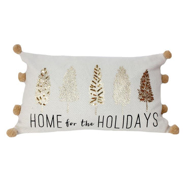 PILLOW GOLD HOME HOLIDAYS