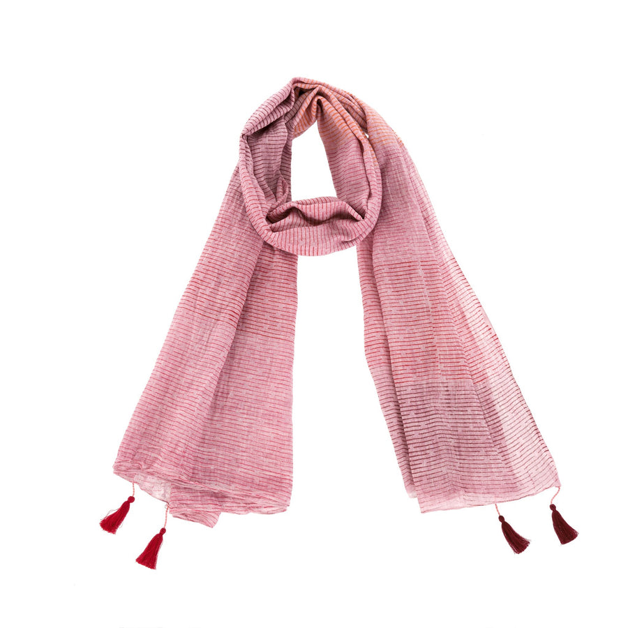 PINK CELINE COTTON SCARF