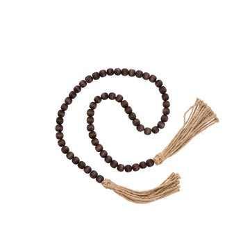 TASSEL PRAYER BEADS BROWN