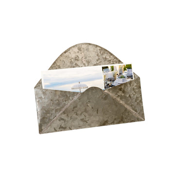 GALVANIZED CARD HOLDER