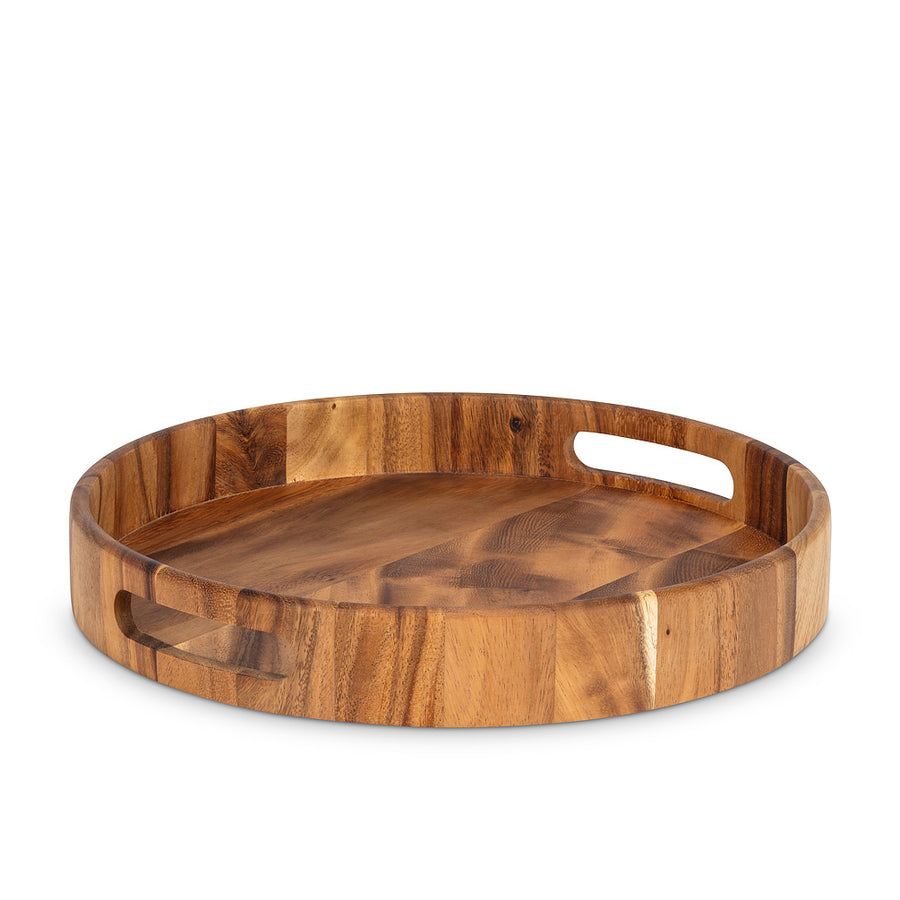 ROUND TRAY W/HANDLES
