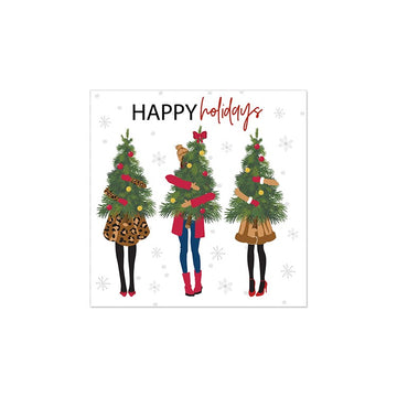COCKTAIL NAPKIN - GIRL W/TREE