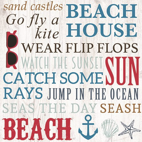 LUNCHEON NAPKIN - NAUTICAL WORD