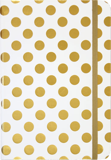SMALL JOURNAL - GOLD DOTS