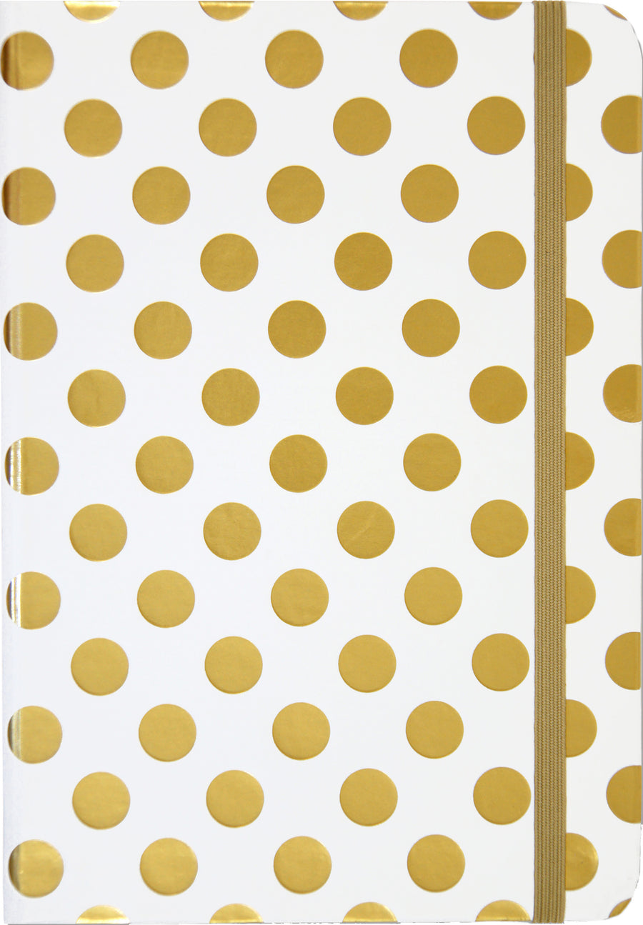 SMALL JOURNAL - GOLD DOTS