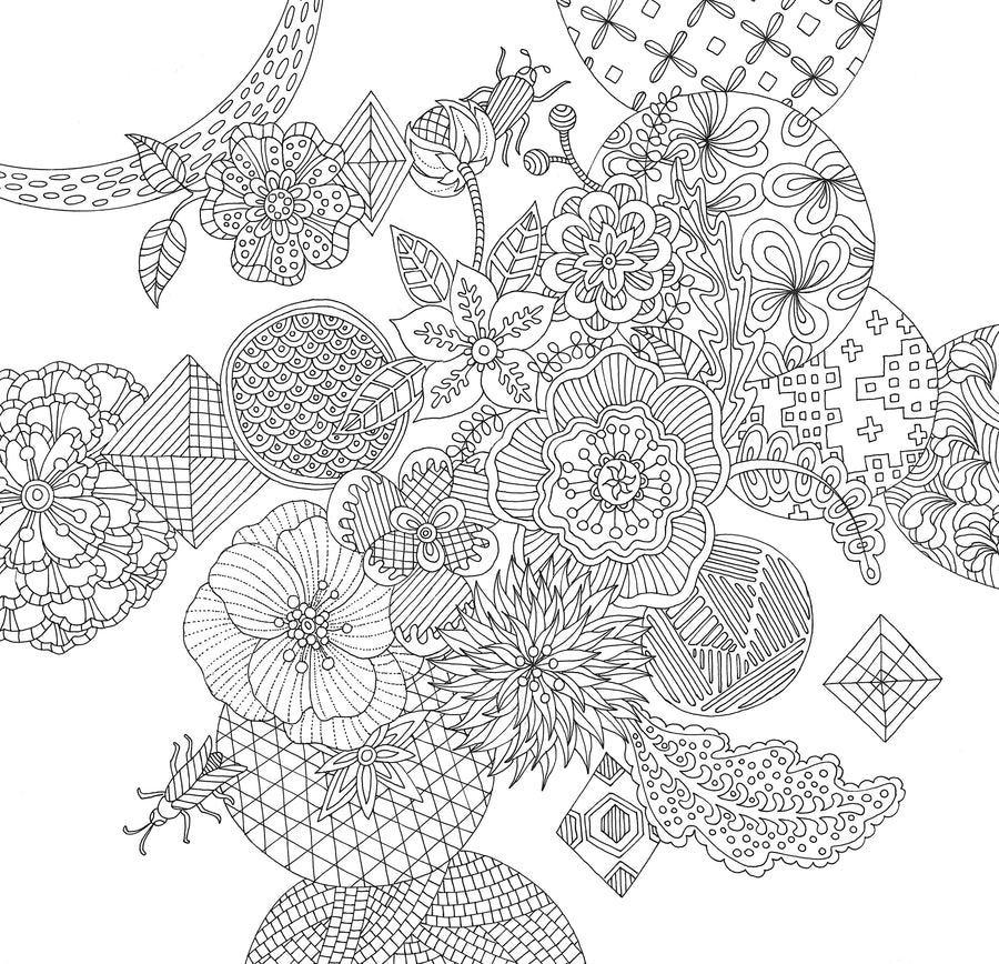 COLOR BOOK ZEN GARDEN