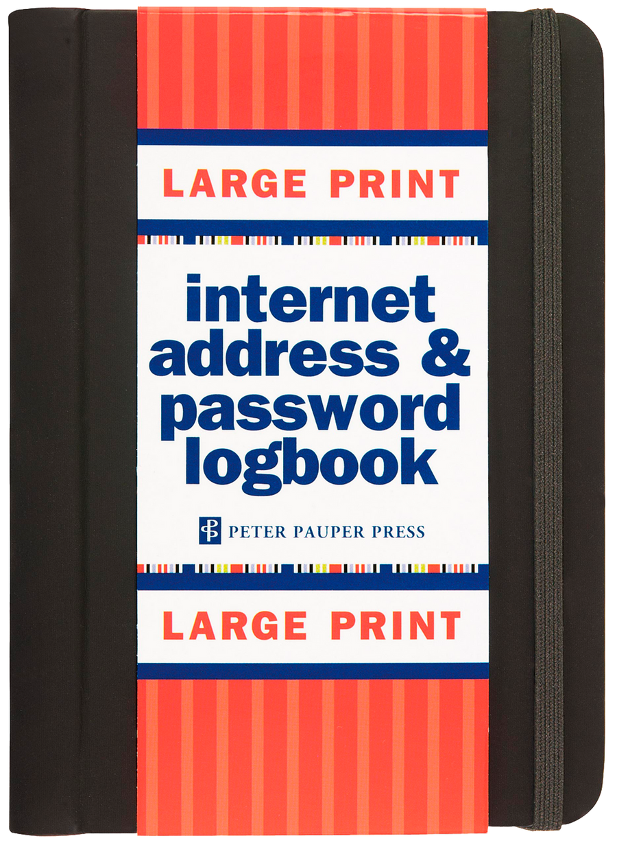 INTERNET LOG BOOK LG PRINT BLACK