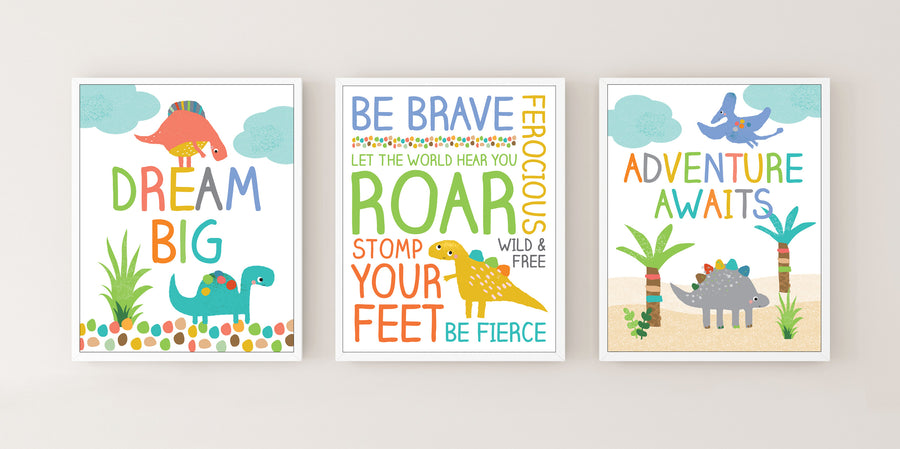 ART PRINTS DINOSAURS