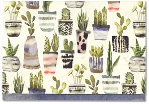 NOTE CARD - WATERCOLOR SUCCULENTS