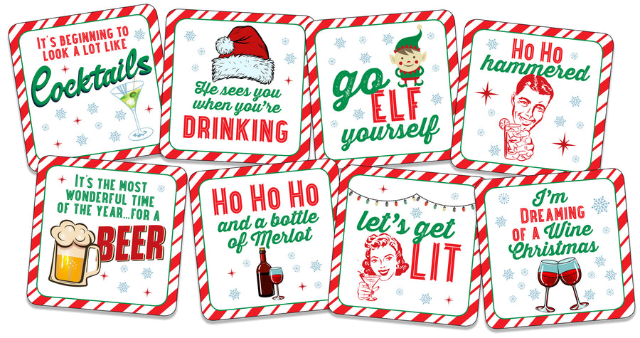 HOLIDAY COASTERS SET