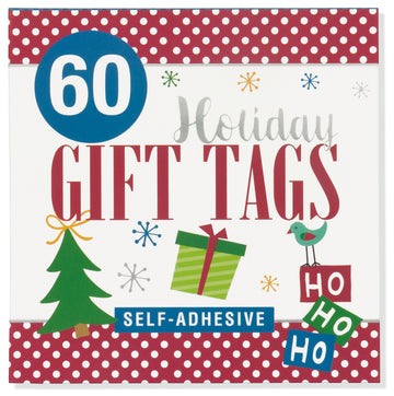 GIFT TAG STICKERS HO HO HO