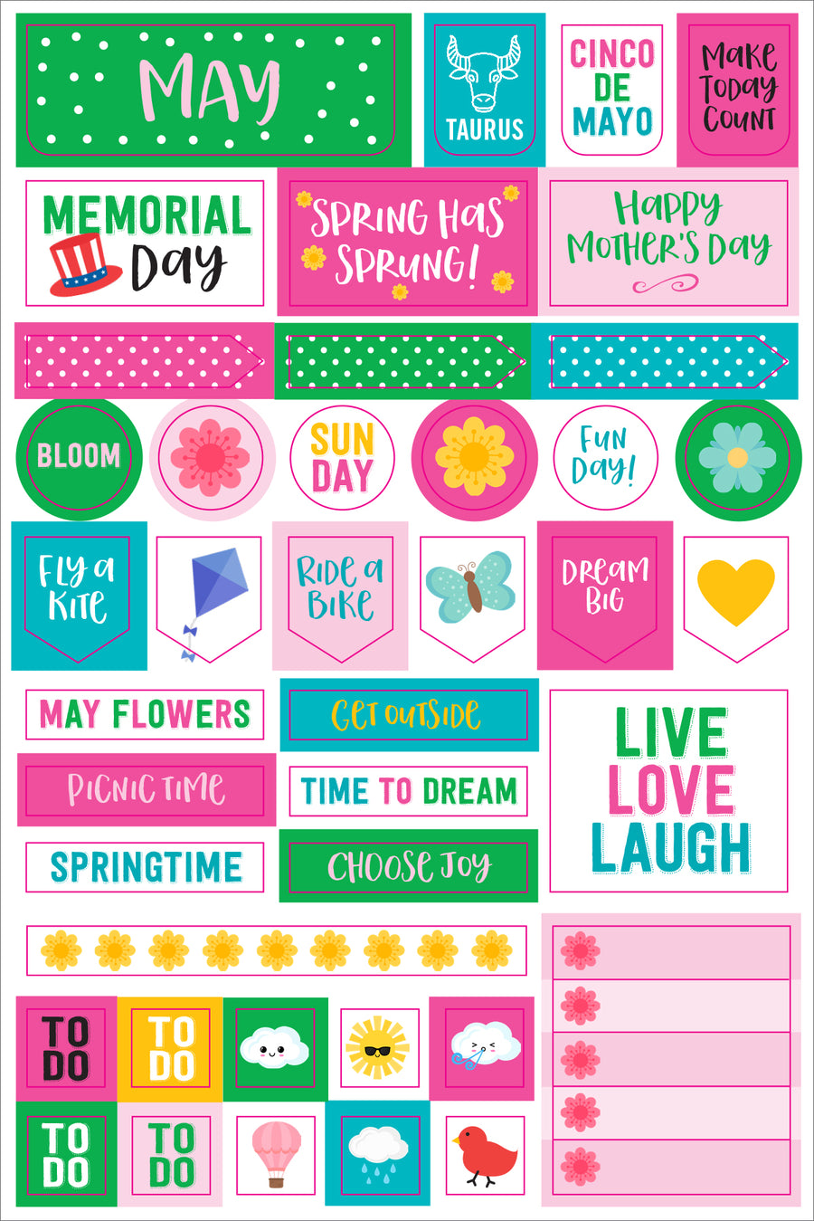 PLANNER STICKERS - MONTHLY PLANNER