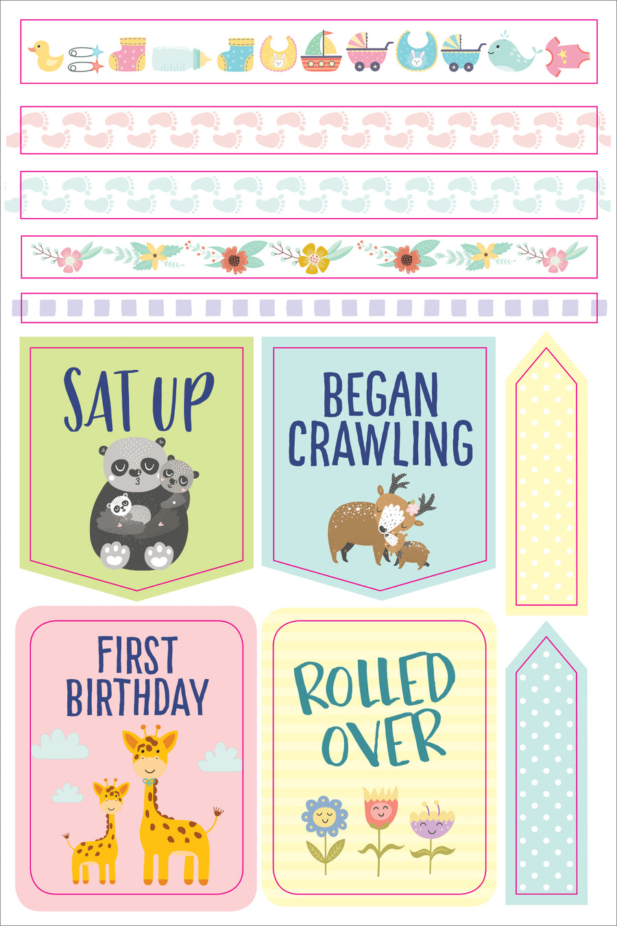 PLANNER STICKERS - PREGNANCY/BABY'S 1ST YEAR
