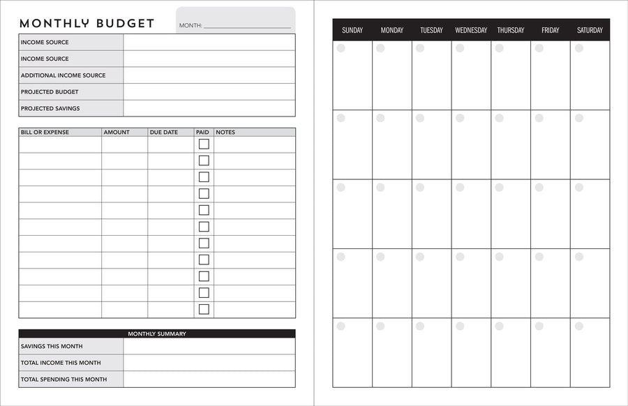 WEEKLY BUDGET PLANNER