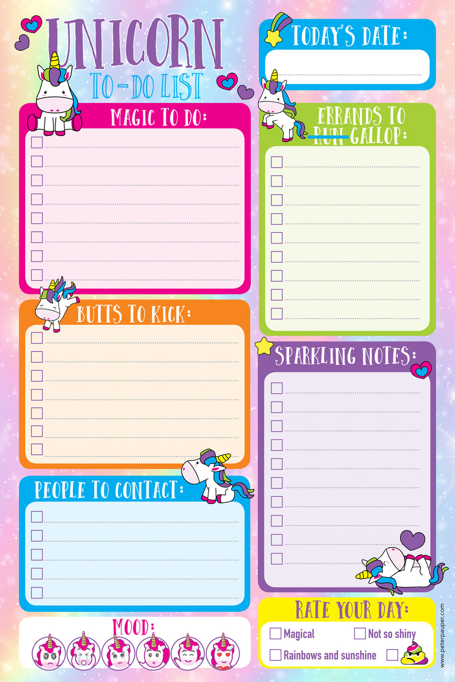 NOTE PAD UNICORN